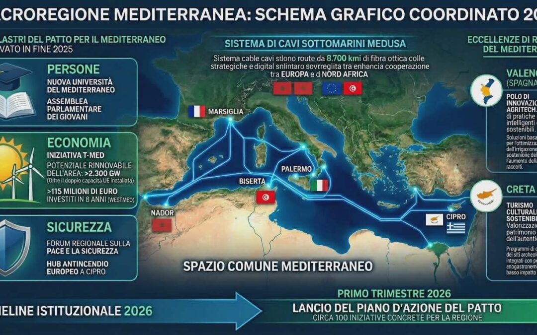 MACROREGIONE MEDITERRANEA: IL 2026 SEGNA LA SVOLTA DECISIVA PER L’APPROVAZIONE FORMALE DELLA STRATEGIA
