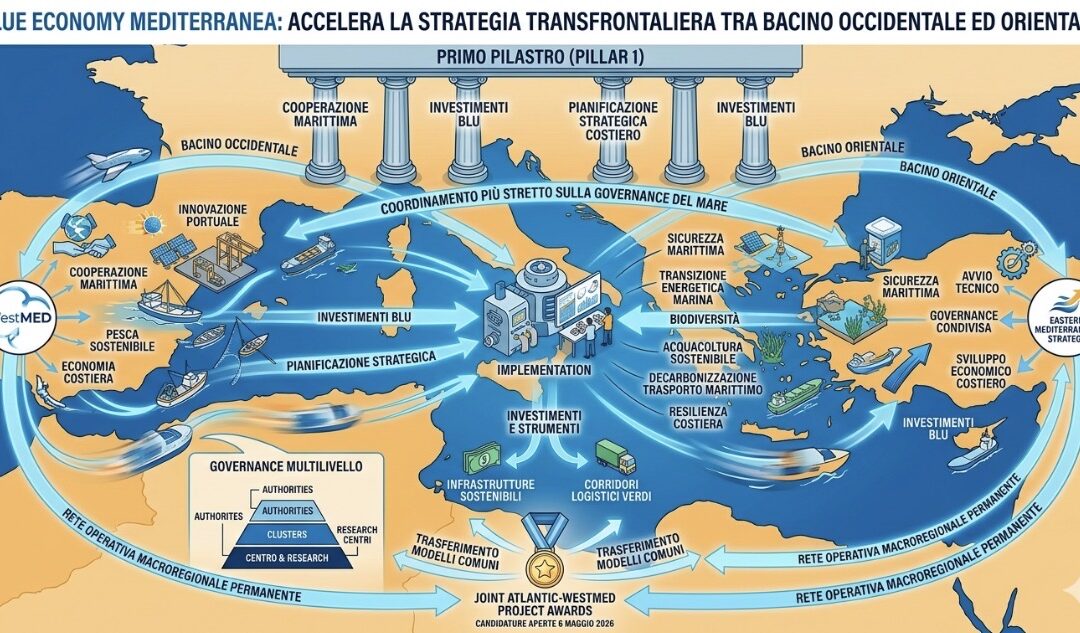 ACCELERA LA STRATEGIA TRANSFRONTALIERA DEL MARE TRA BACINO OCCIDENTALE E ORIENTALE